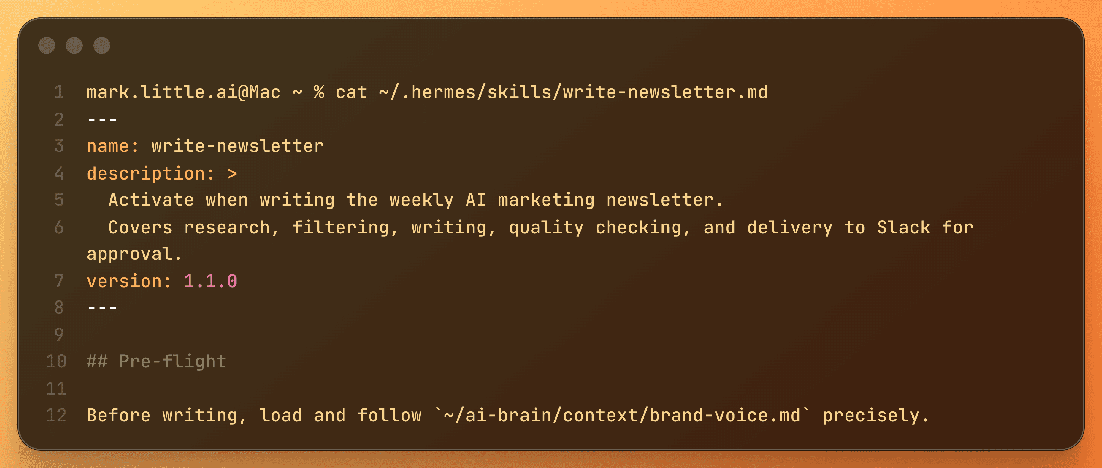 I automated my weekly AI marketing newsletter with a Hermes agent. Here's exactly how.